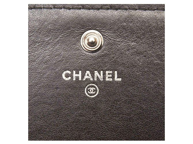 Cartera Chanel de terciopelo gris efecto tweed - vista 7