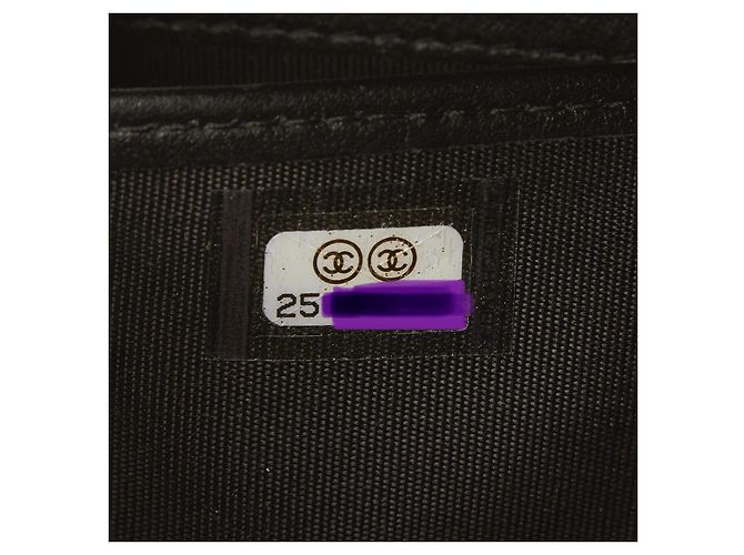 Cartera Chanel de terciopelo gris efecto tweed - vista 8