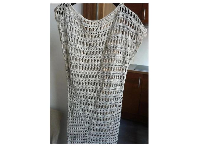 Vestido Maxi Asimétrico All Saints Gris Algodón - vista 2