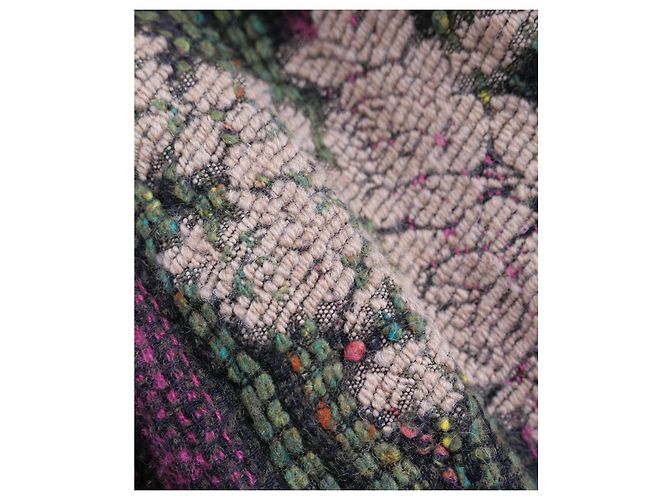 Etro Herbst 2004 Wolle Blumen Brokat Blazer Jacke Mehrfarben - Ansicht 5