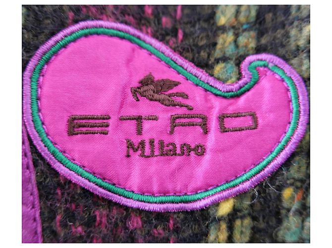 Etro Herbst 2004 Wolle Blumen Brokat Blazer Jacke Mehrfarben - Ansicht 9