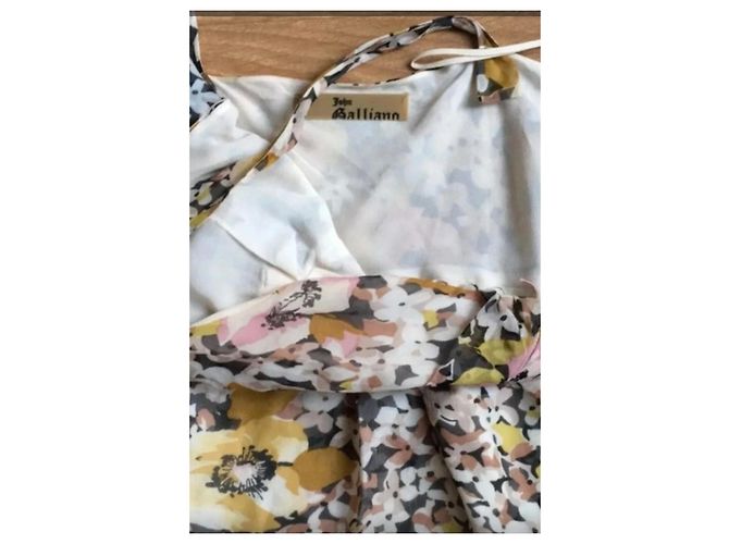 Top in seta multicolore John Galliano - vista 4