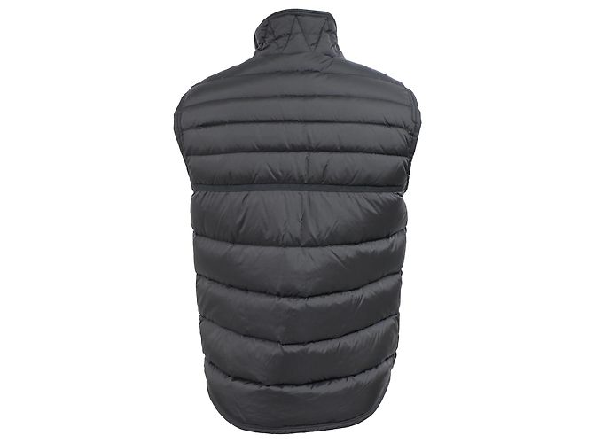 Gilet in piuma con zip Moncler in poliamide nera - vista 3