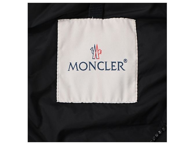 Gilet in piuma con zip Moncler in poliamide nera - vista 4