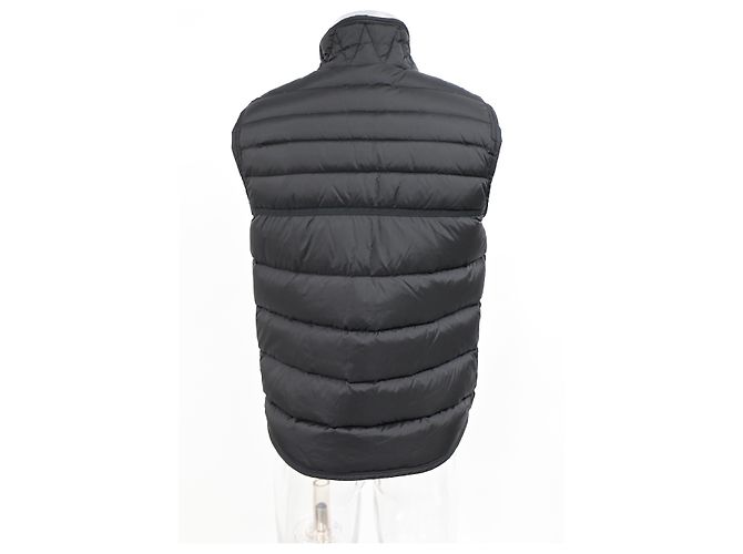 Gilet in piuma con zip Moncler in poliamide nera - vista 8