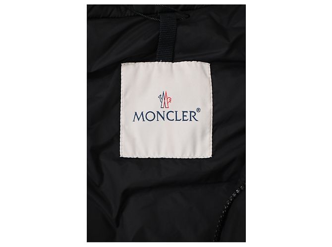 Gilet in piuma con zip Moncler in poliamide nera - vista 9
