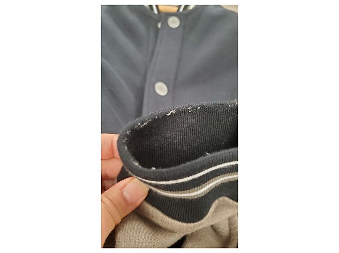 Giacca Varsity Hermès con tasche laterali in cotone nero e marrone Multicolore - vista 15