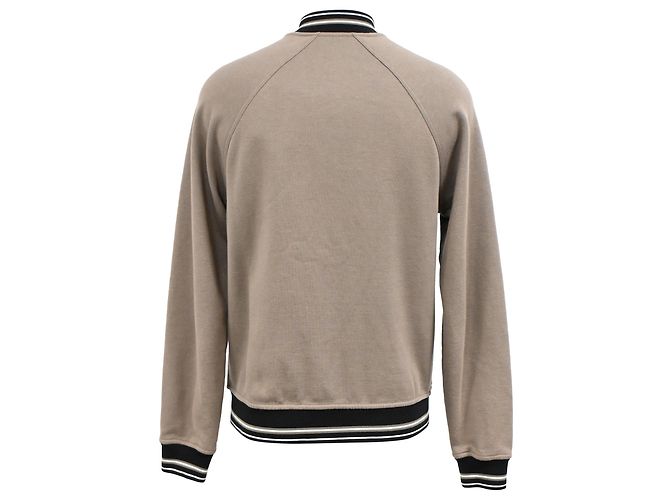 Giacca Varsity Hermès con tasche laterali in cotone nero e marrone Multicolore - vista 3
