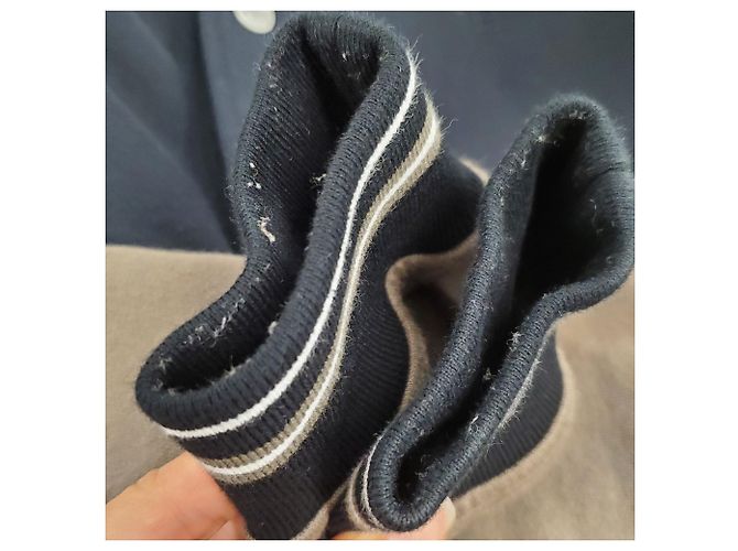 Giacca Varsity Hermès con tasche laterali in cotone nero e marrone Multicolore - vista 6