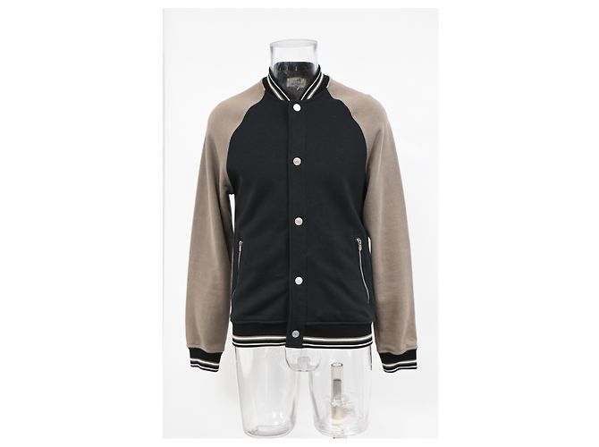 Giacca Varsity Hermès con tasche laterali in cotone nero e marrone Multicolore - vista 9