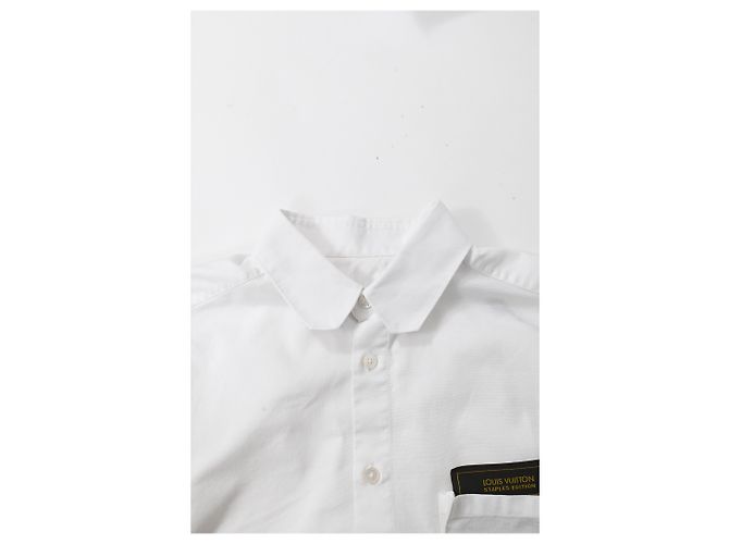 Camisa Louis Vuitton DNA Staples Edition en algodón blanco Crudo - vista 10