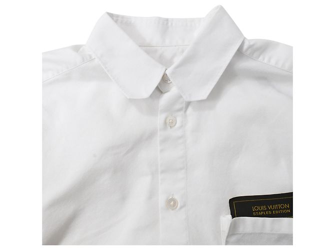 Camisa Louis Vuitton DNA Staples Edition en algodón blanco Crudo - vista 5