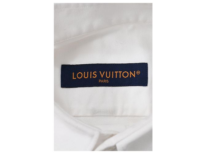 Camisa Louis Vuitton DNA Staples Edition en algodón blanco Crudo - vista 9