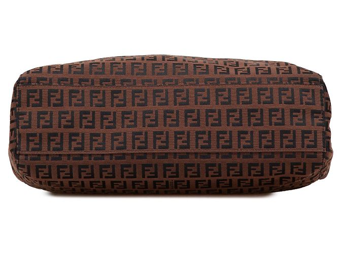 Fendi Braune Zucchino Canvas Tasche - Ansicht 3