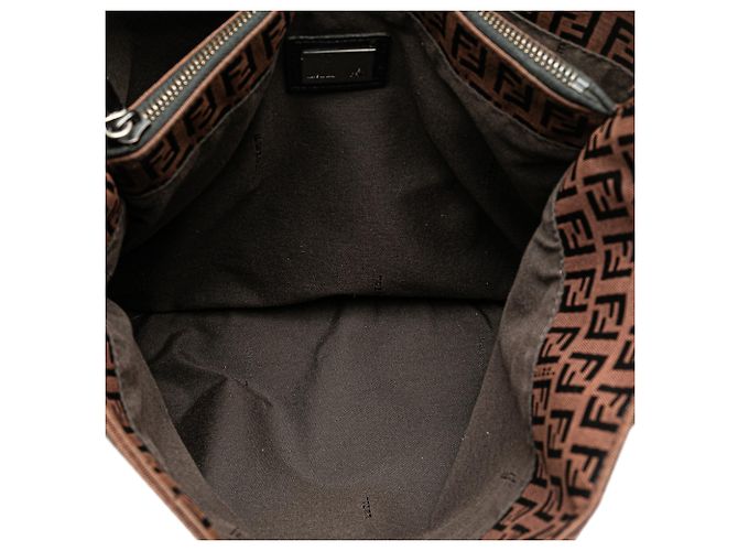 Fendi Braune Zucchino Canvas Tasche - Ansicht 5