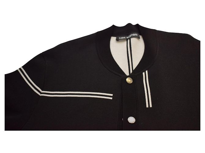 Giacca Neil Barrett a righe bianche e nere XXL Nero - view 13