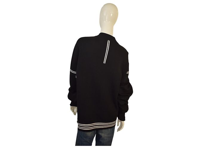 Giacca Neil Barrett a righe bianche e nere XXL Nero - view 2