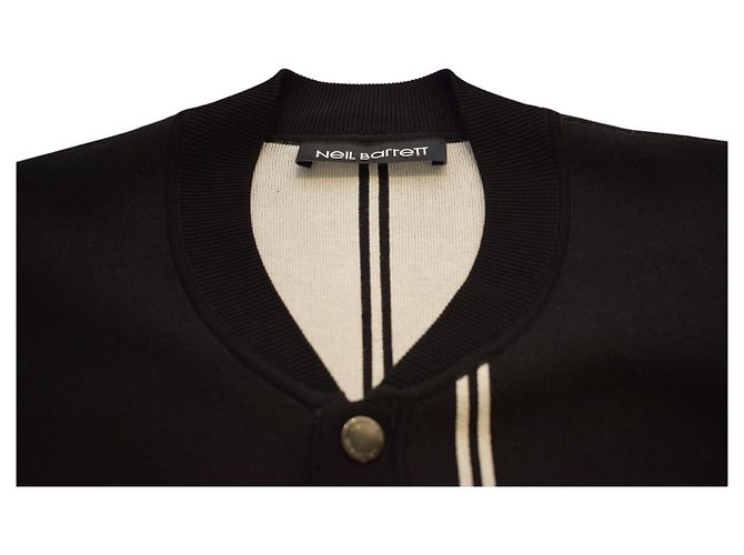 Giacca Neil Barrett a righe bianche e nere XXL Nero - view 3