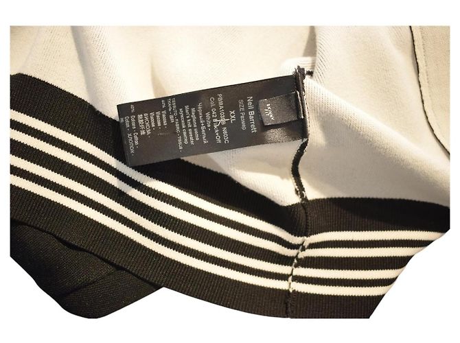 Giacca Neil Barrett a righe bianche e nere XXL Nero - view 4