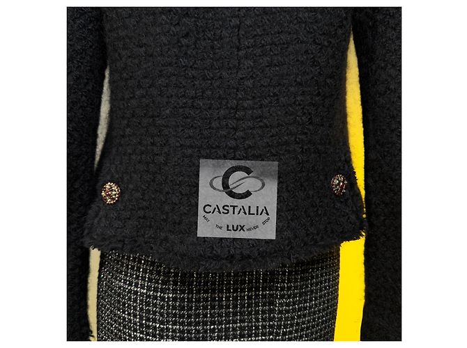 Chanel Neue Paris / Edinburgh Ikonische Schwarze Tartan Tweedjacke 38 FR - Ansicht 16