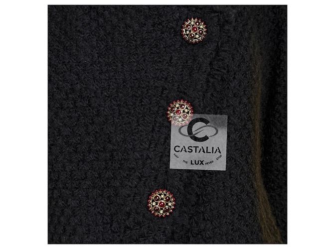 Chanel Neue Paris / Edinburgh Ikonische Schwarze Tartan Tweedjacke 38 FR - Ansicht 8