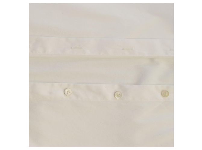 Issey Miyake Camisa Blanca de Algodón Plisado Talla 3 Blanco - vista 10