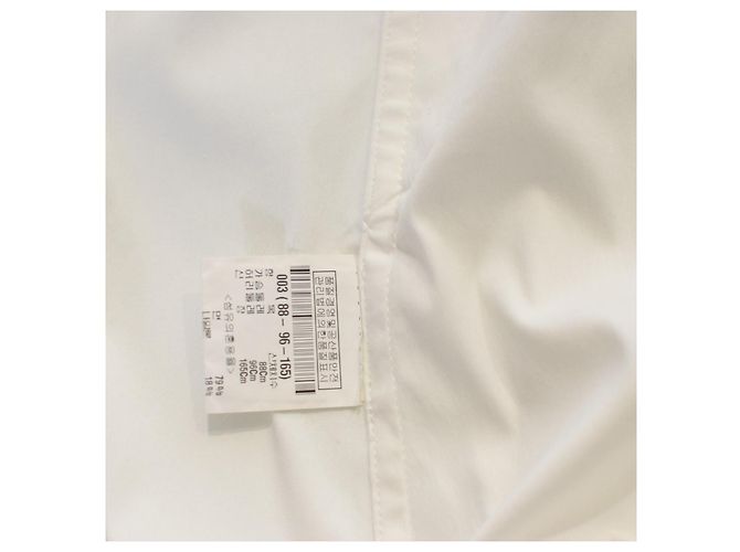 Issey Miyake Camisa Blanca de Algodón Plisado Talla 3 Blanco - vista 4