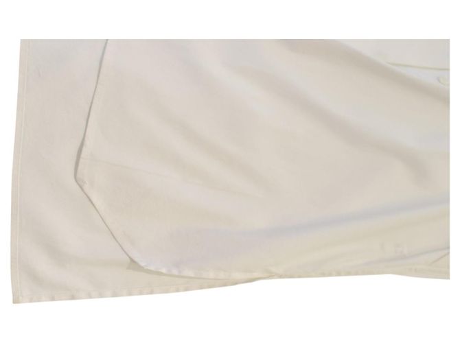 Issey Miyake Camisa Blanca de Algodón Plisado Talla 3 Blanco - vista 7