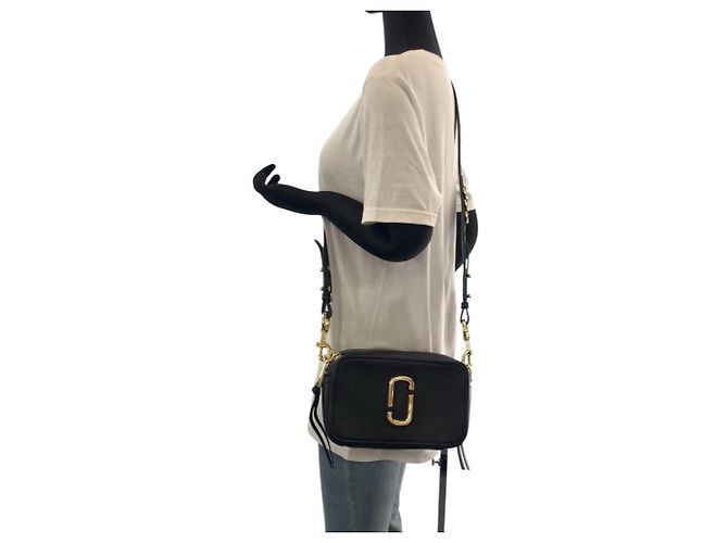 Sac à épaule en cuir noir Marc by Marc Jacobs - vue 7