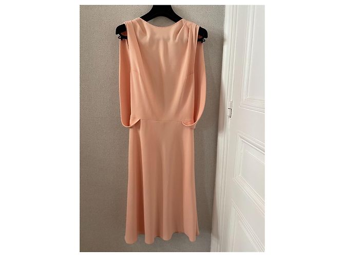 John Galliano Rosée Kleid in Rosa Crepe - Ansicht 2