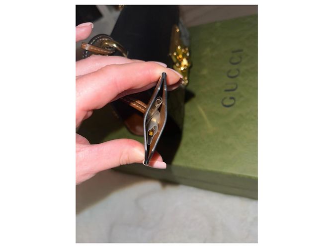 Borsa Gucci Padlock Tela Supreme GG Nera Nero - vista 9