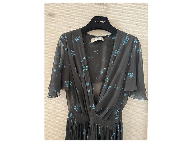 John Galliano Kleid Midnight Bloom Blau - Ansicht 3