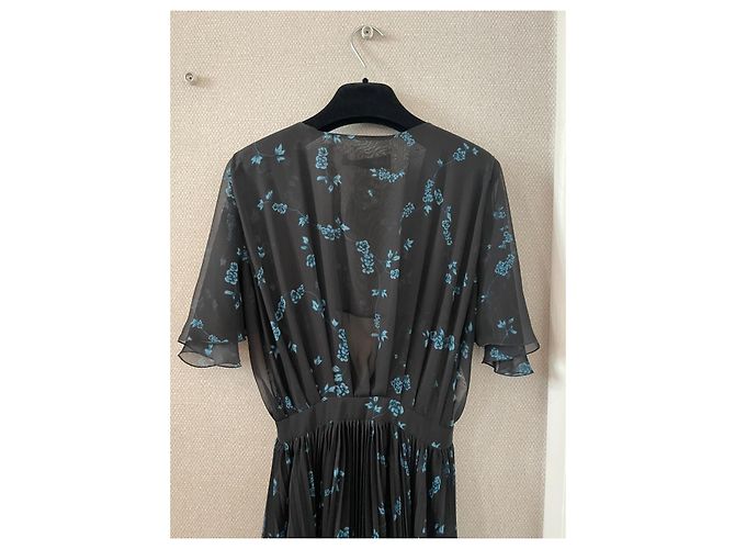 John Galliano Kleid Midnight Bloom Blau - Ansicht 5
