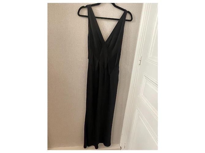 John Galliano Lola Satin Kleid Schwarz - Ansicht 2