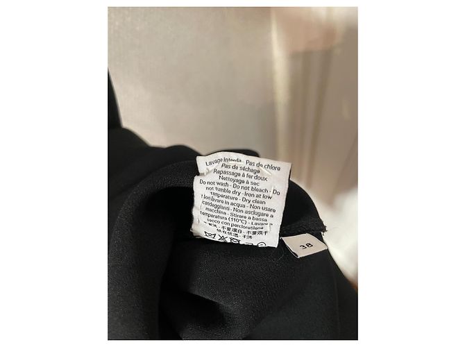 John Galliano Lola Satin Kleid Schwarz - Ansicht 7