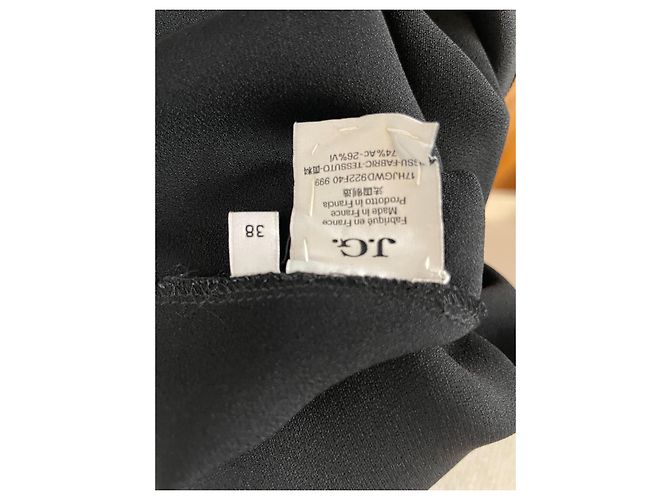 John Galliano Lola Satin Kleid Schwarz - Ansicht 8