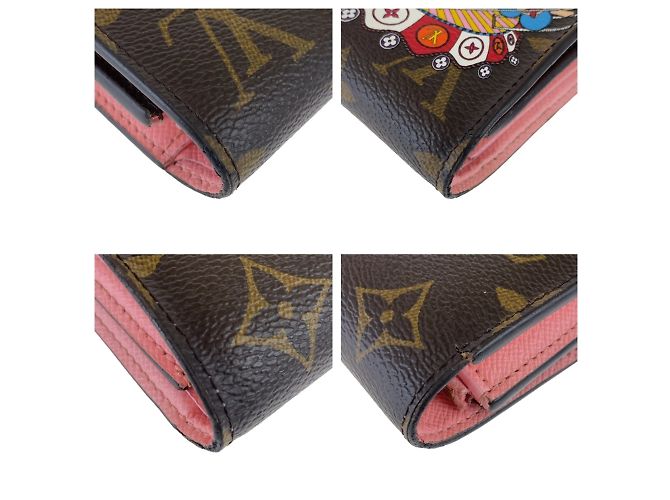 Portafoglio Victorine Monogram Vivienne di Louis Vuitton Marrone Rosa - vista 4