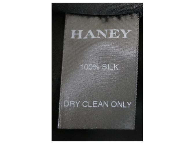 Vestido de seda con estampado de orquídeas Haney y dobladillo asimétrico Negro Rosa - vista 7