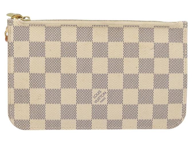 LOUIS VUITTON Bolsa Accesorio Neverfull PM Damier Azur Auth BA2020 - vista 13