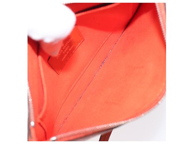 LOUIS VUITTON Epi Neverfull PM Pouch Arancione LV Auth BA1936 - vista 10