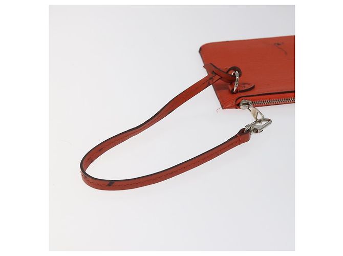 LOUIS VUITTON Epi Neverfull PM Pouch Arancione LV Auth BA1936 - vista 8
