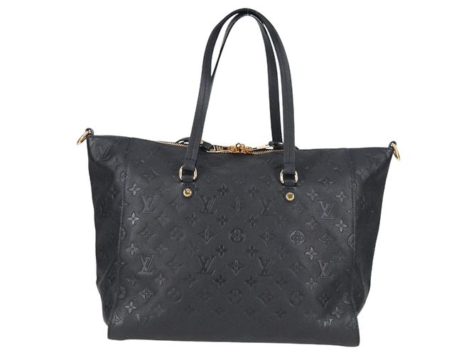 LOUIS VUITTON Borsa Tote Lumineuse PM Monogram Empreinte Nera M93410 Auth 124191A Nero - vista 2