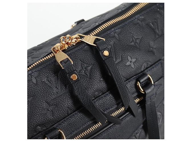 LOUIS VUITTON Borsa Tote Lumineuse PM Monogram Empreinte Nera M93410 Auth 124191A Nero - vista 21