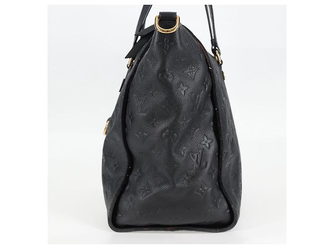 LOUIS VUITTON Borsa Tote Lumineuse PM Monogram Empreinte Nera M93410 Auth 124191A Nero - vista 3