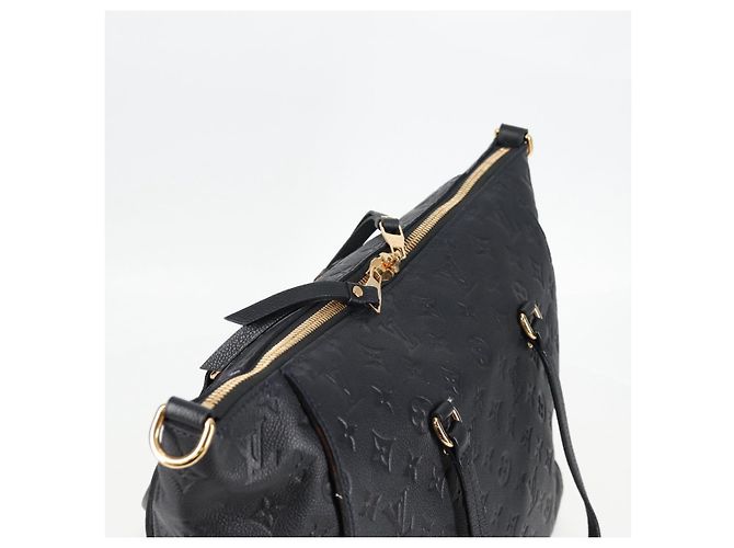 LOUIS VUITTON Borsa Tote Lumineuse PM Monogram Empreinte Nera M93410 Auth 124191A Nero - vista 6