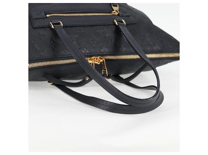LOUIS VUITTON Borsa Tote Lumineuse PM Monogram Empreinte Nera M93410 Auth 124191A Nero - vista 7