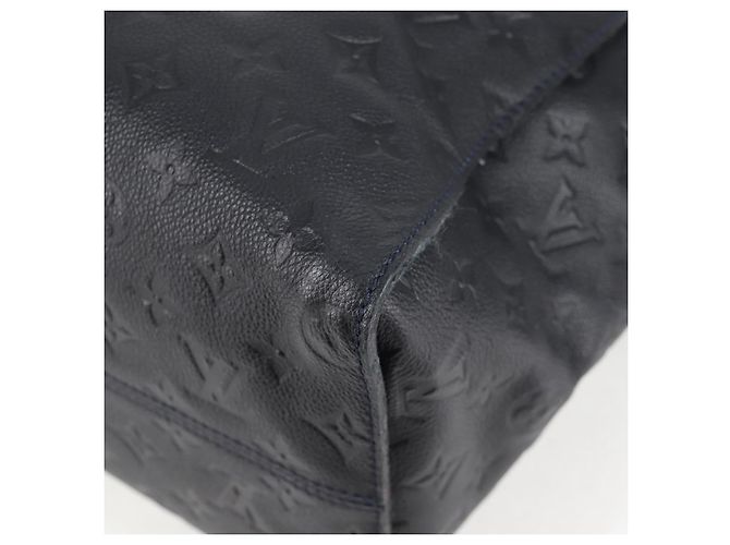 LOUIS VUITTON Borsa Tote Lumineuse PM Monogram Empreinte Nera M93410 Auth 124191A Nero - vista 9