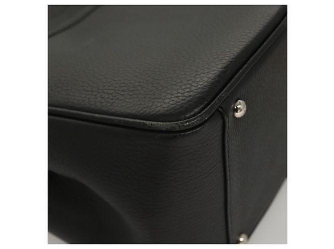 Borsa a mano in pelle nera e argento autentica BA1908 di BURBERRY Nero - vista 10