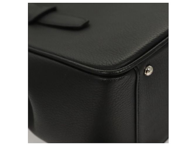 Borsa a mano in pelle nera e argento autentica BA1908 di BURBERRY Nero - vista 12