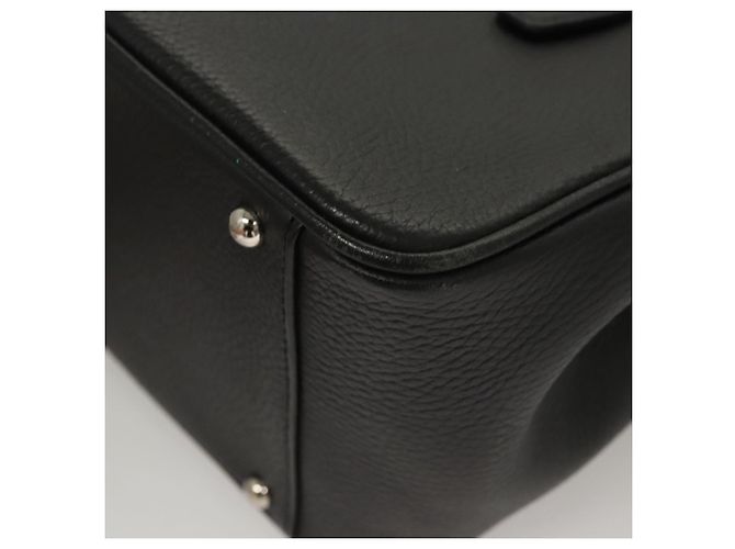 Borsa a mano in pelle nera e argento autentica BA1908 di BURBERRY Nero - vista 13